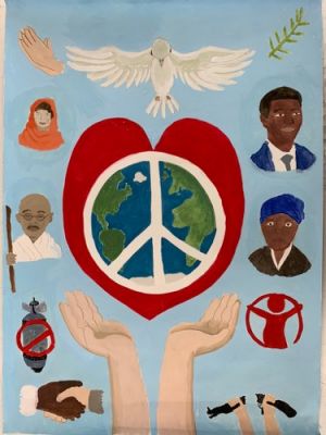 Elsa Painter Peace Poster